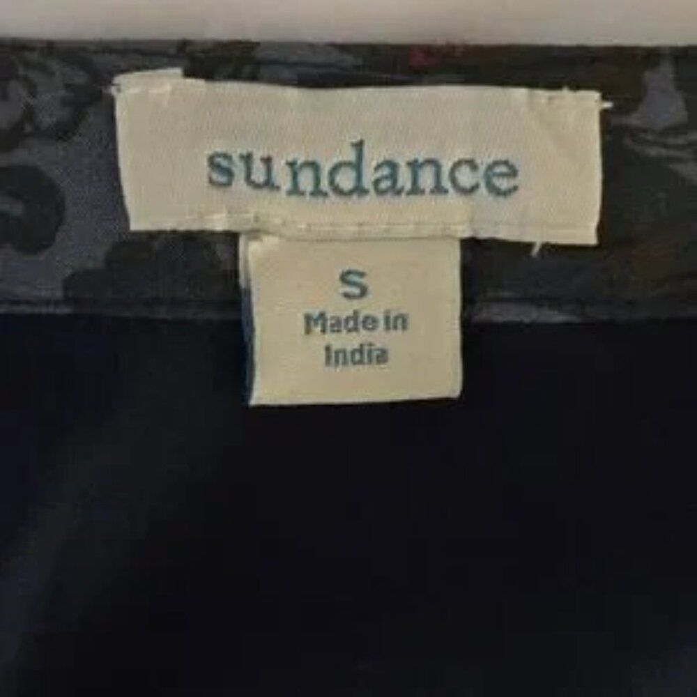 Sundance Boho Mixed Print Patchwork V-Neck Shift Dress Size Small - Picture 7 of 8